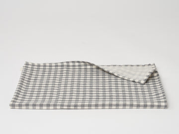 Grey Gingham Swaddle