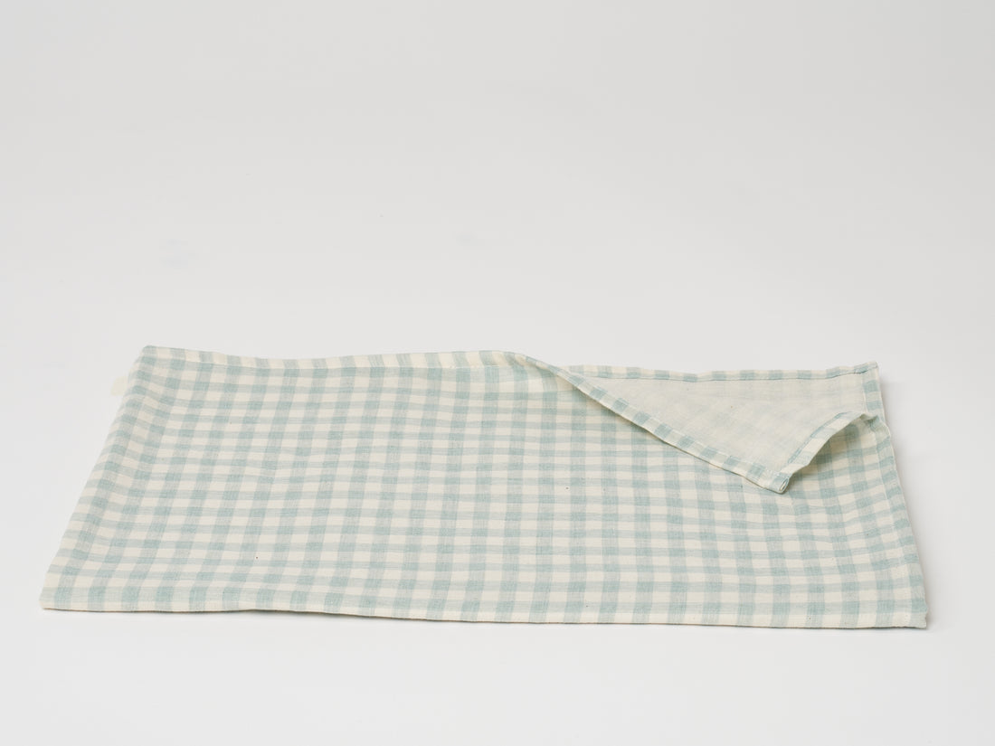 Mint Gingham Swaddle