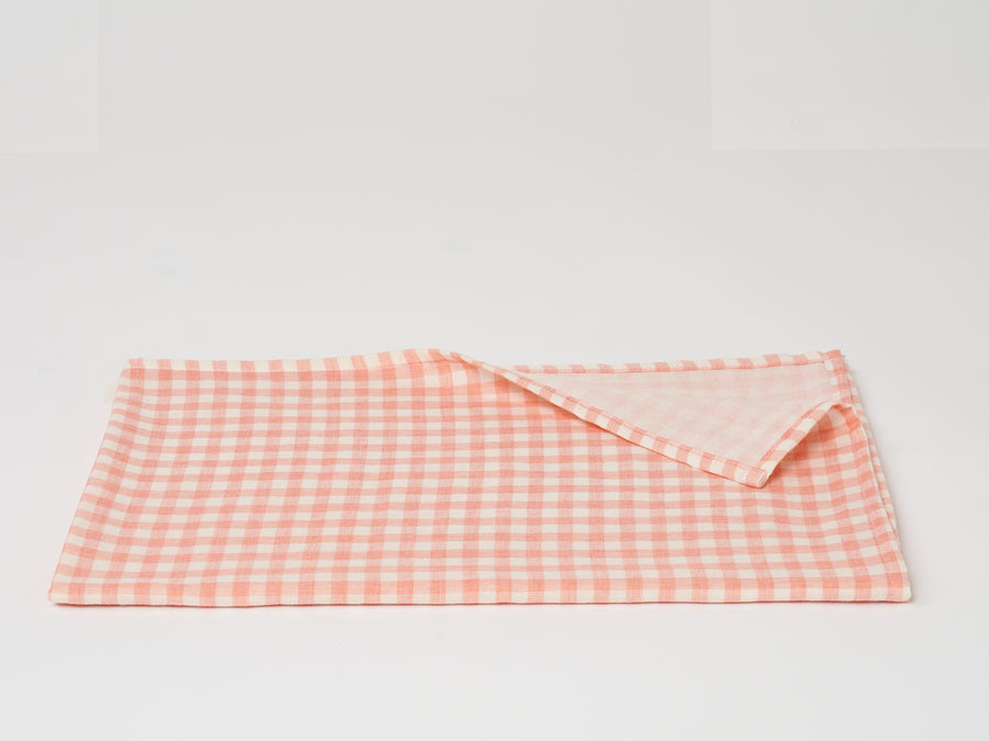 Pink Gingham Swaddle