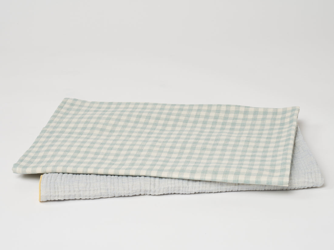 Mint Gingham Swaddle