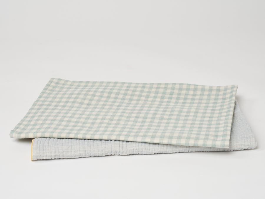 Mint Gingham Swaddle