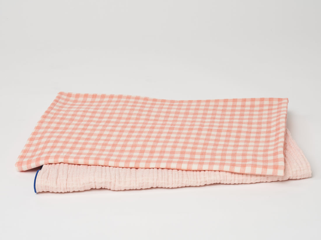 Pink Gingham Swaddle