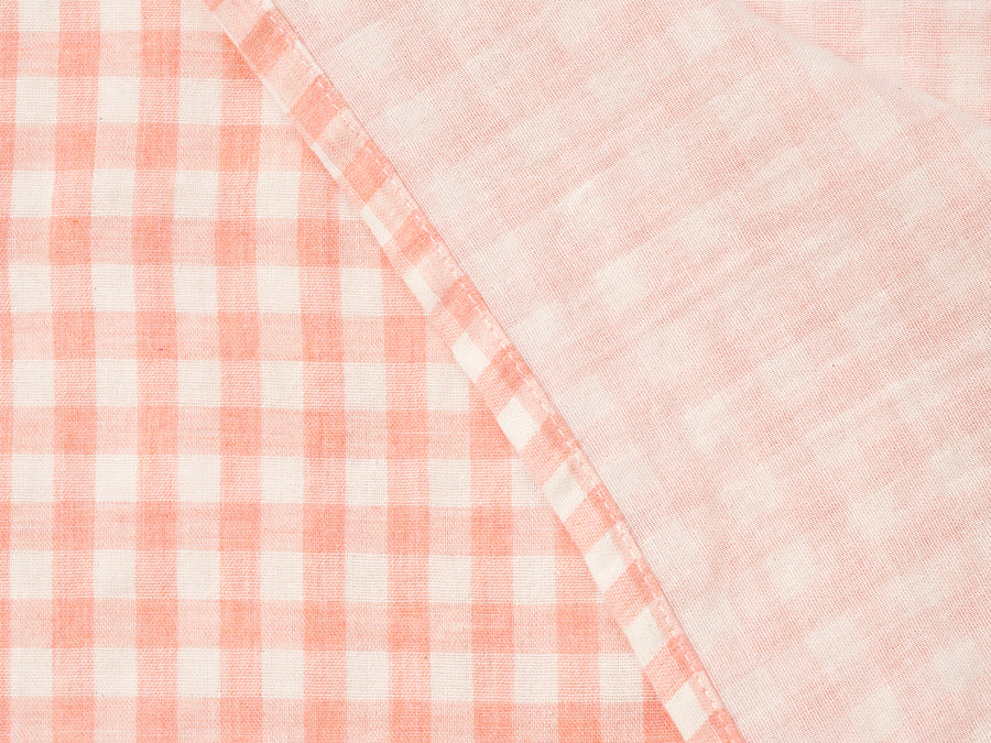 Pink Gingham Swaddle