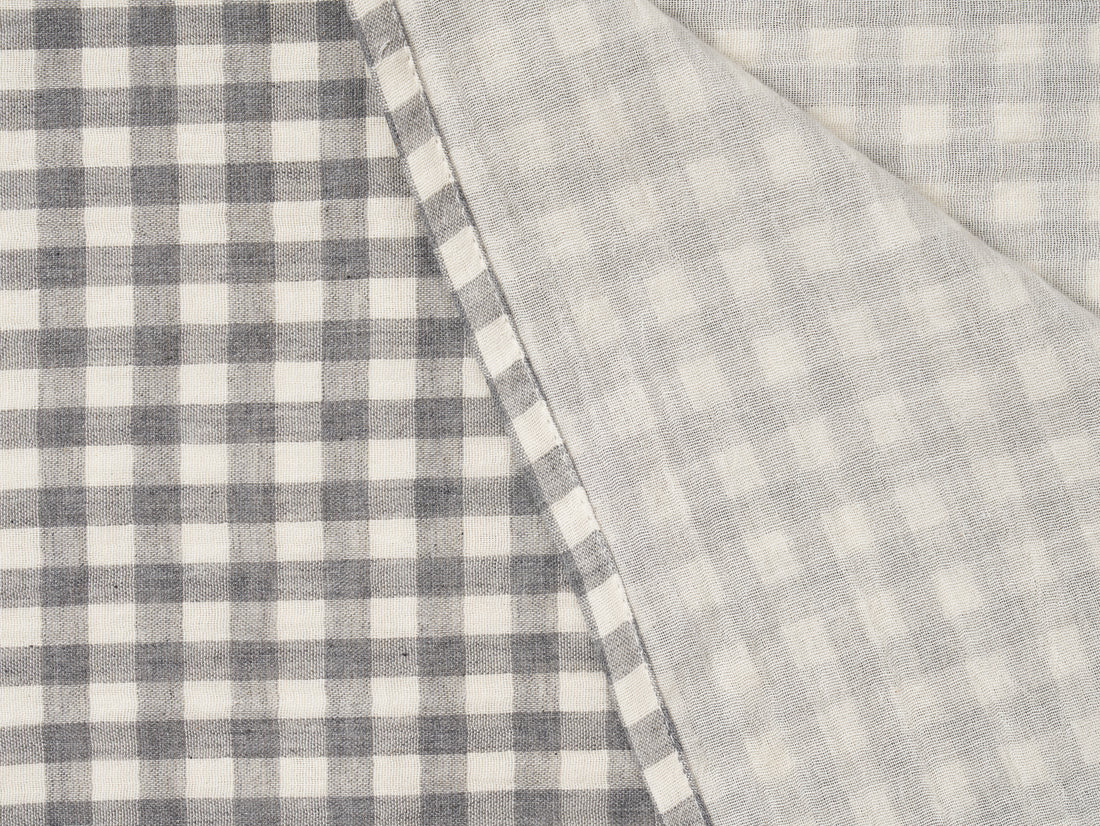 Grey Gingham Swaddle