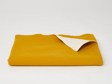 Mustard Linen Gauze Blanket