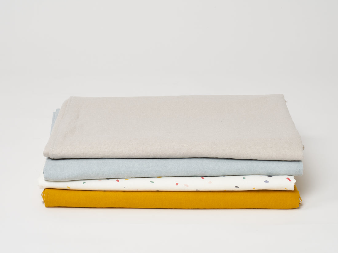 Light Blue Linen Gauze Blanket