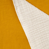 Mustard Linen Gauze Blanket