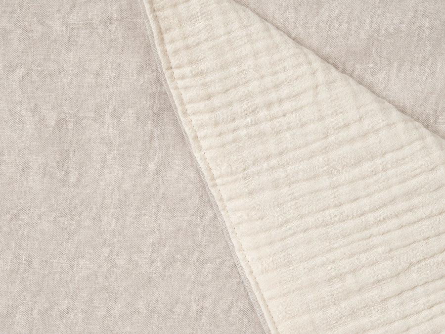 Stone Linen Gauze Blanket