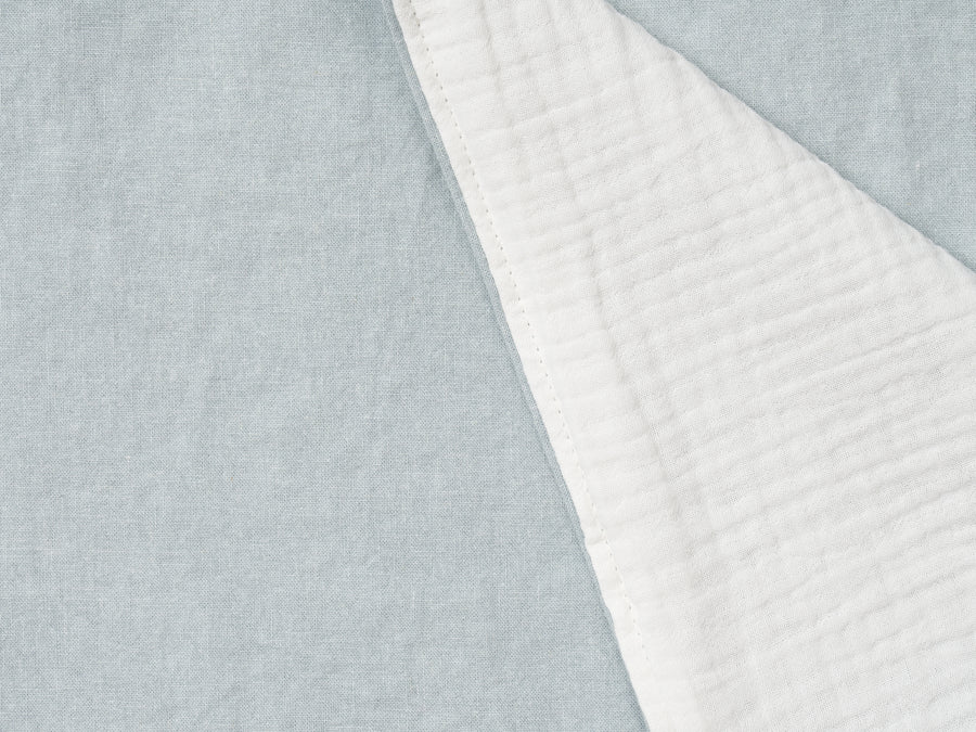 Light Blue Linen Gauze Blanket