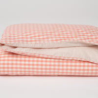 Pink Gingham Duvet Set