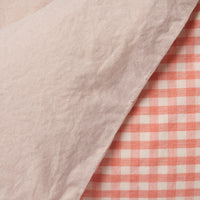 Pink Gingham Duvet Set