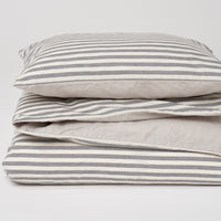 Grey Stripe Duvet Set