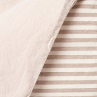 Latte Stripe Duvet Set